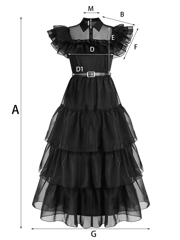 Kostým Wednesday Addams