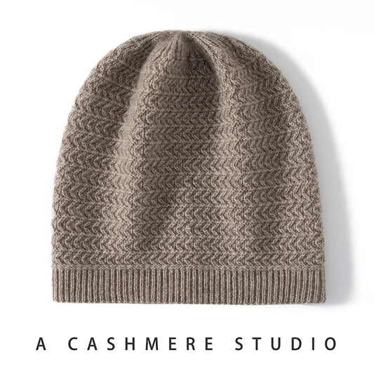 Pánská jednobarevná čepice z kašmíru