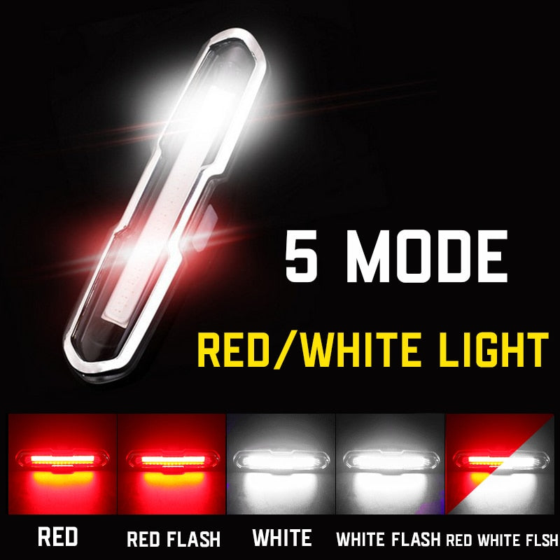 Voděodolné zadní světlo na kolo