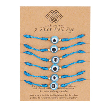 Náramek evil eye 6 ks