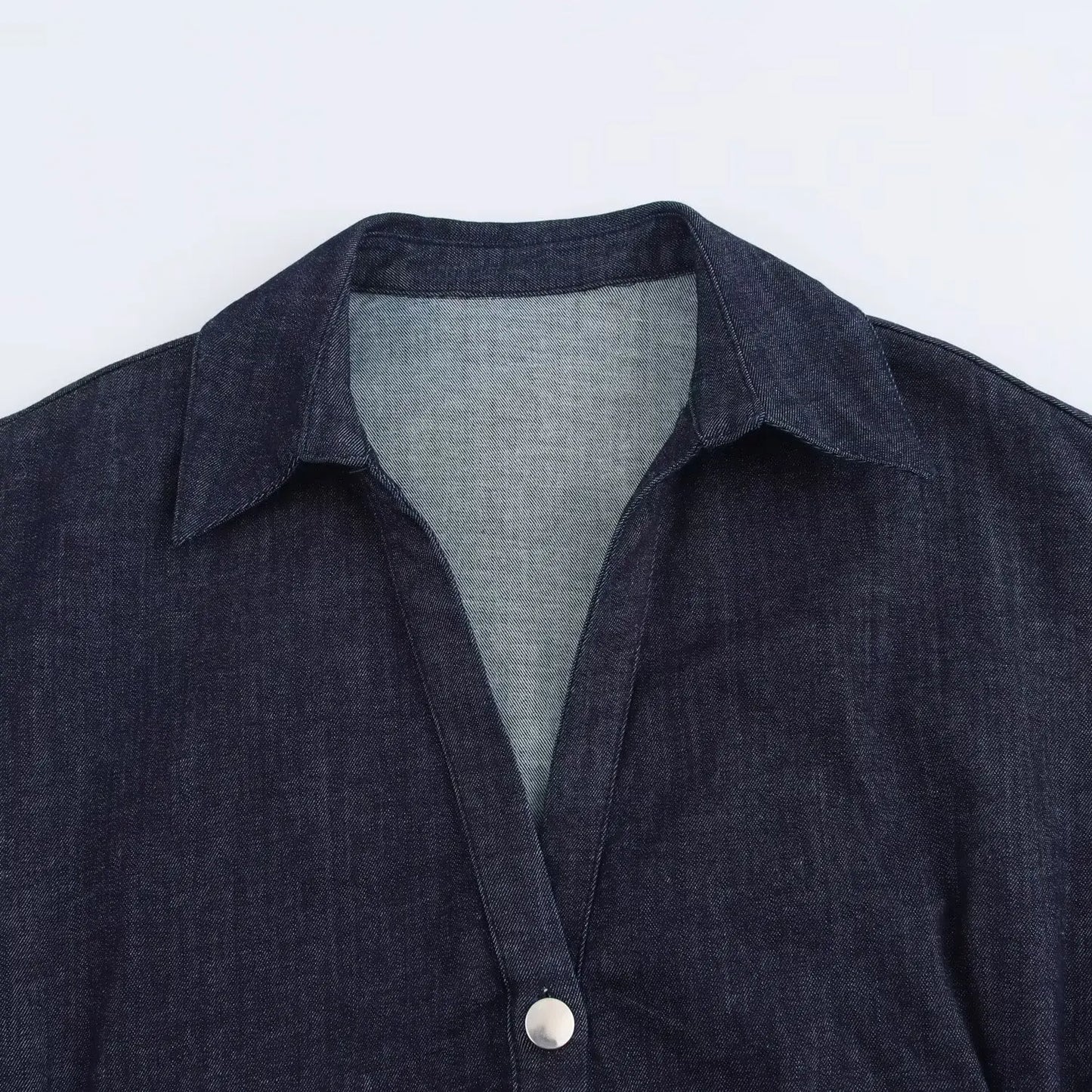 Dámské denim maxi šaty
