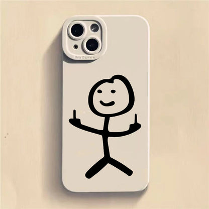 Kryt na IPhone s prostředníčkem