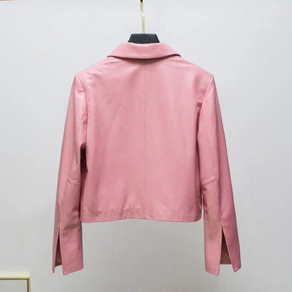 Dámská kožená tenká bunda