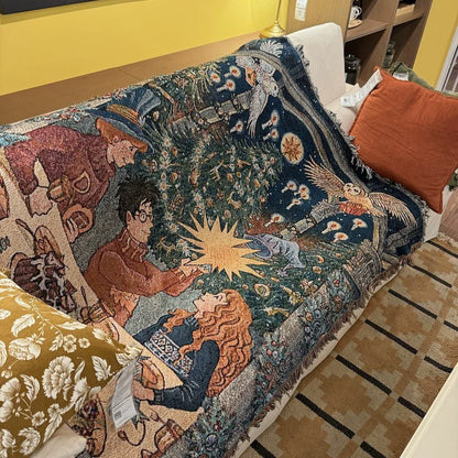 Vánoční vintage deka