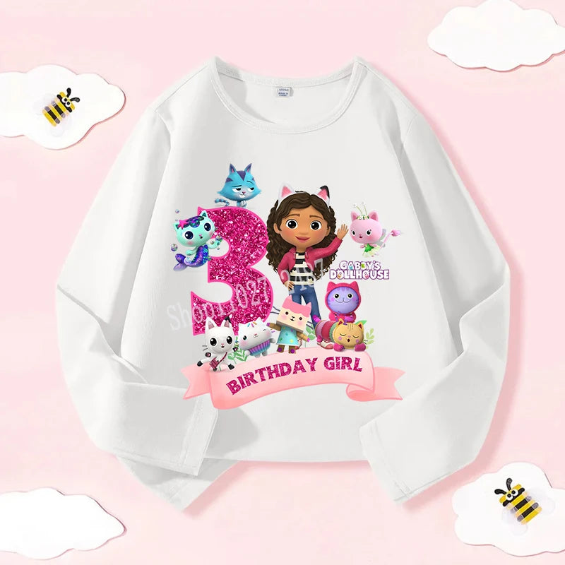 Narozeninové triko Gabby Dollhouse