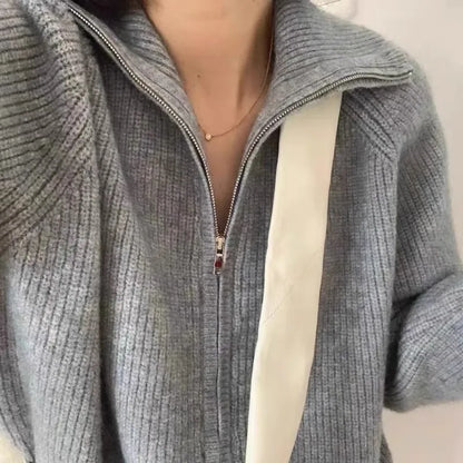 Dámský stylový kardigan z vlny