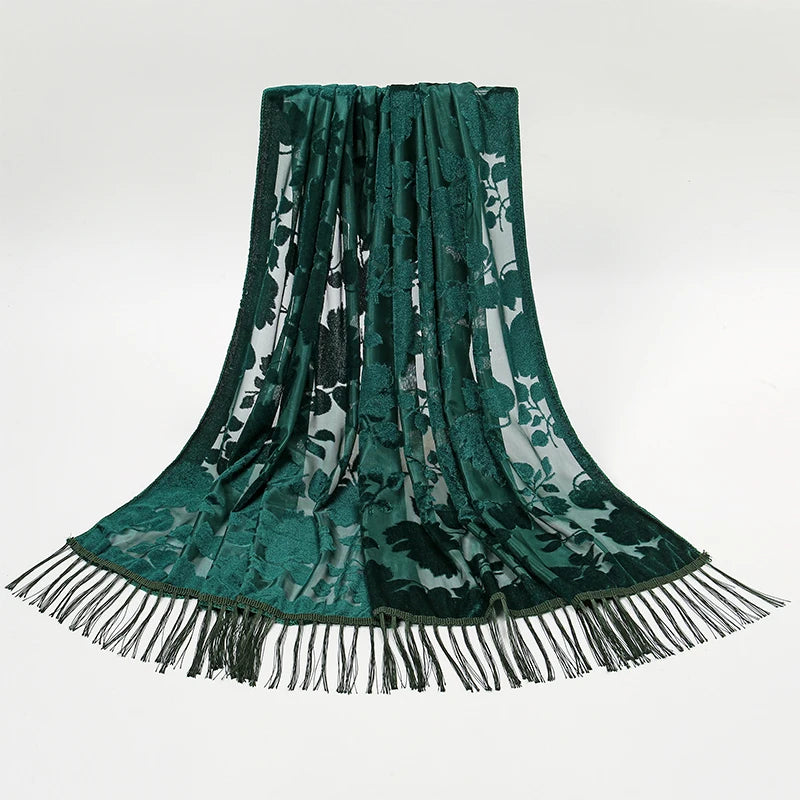 Dámská šál se vzorem