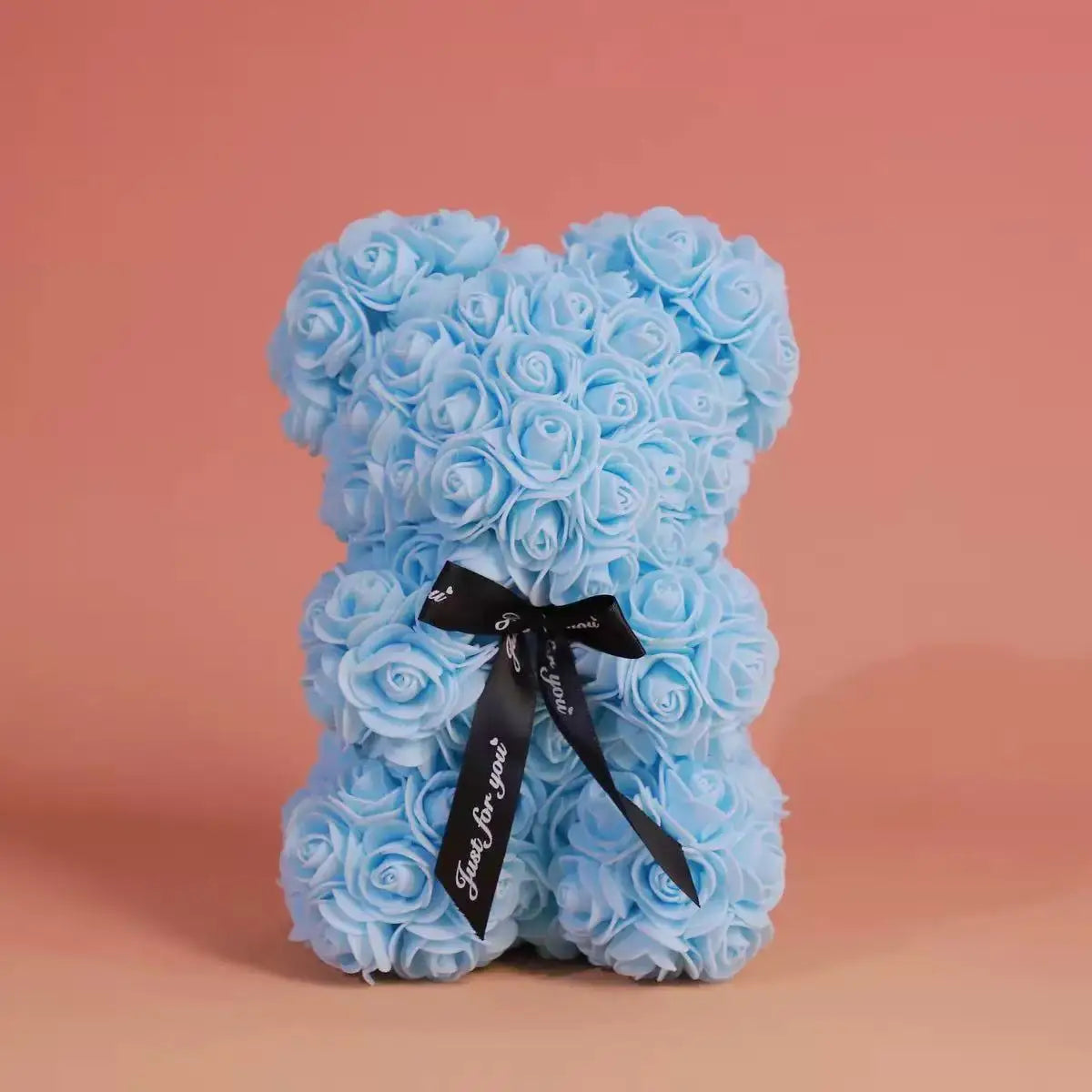 Umělý medvídek z růží 25 cm