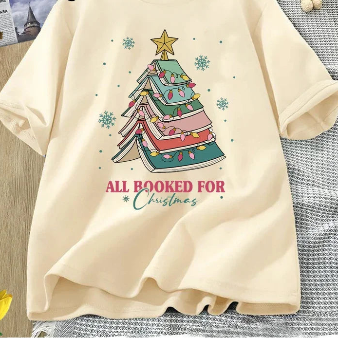 Vánoční triko All booked for