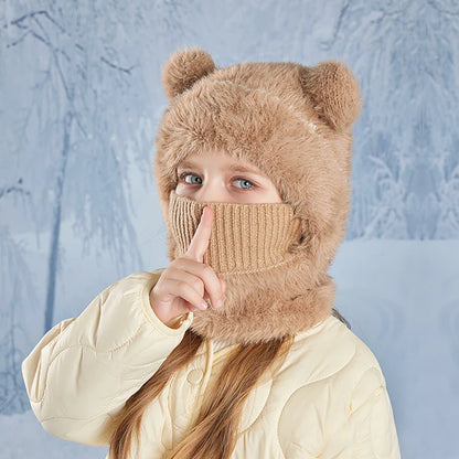 Dětská chlupatá balaclava