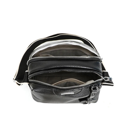 Dámská kožená crossbody kabelka