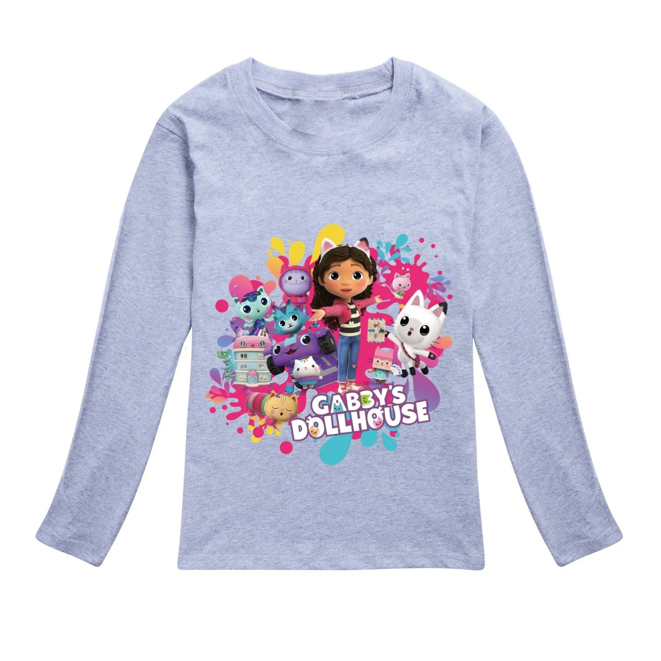 Dívčí triko s dlouhým rukávem Gabby Dollhouse