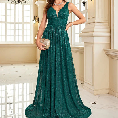 Dámské plesové šaty bez rukávy