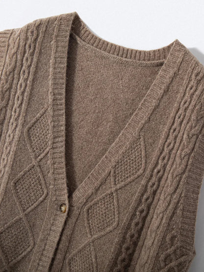 Dámská vesta 100 % merino vlna