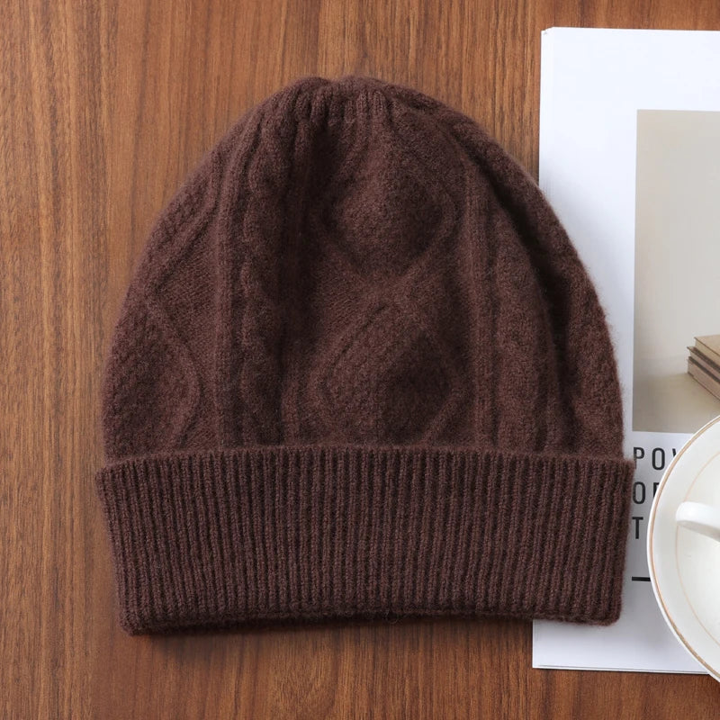 Dámská čepice z merino vlny