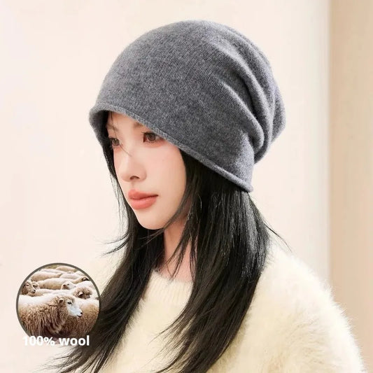 Unisex čepice s vlnou