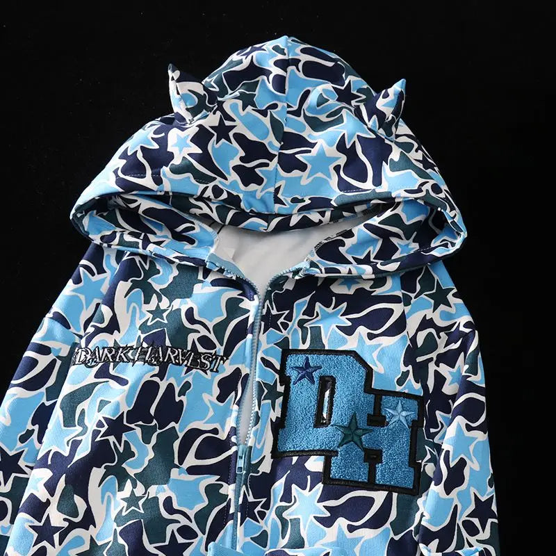 Unisex mikina Demon Embroidery (Skladem v ČR)