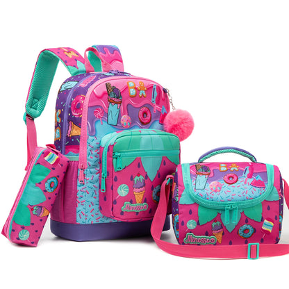 Set leopardího batohu do školy