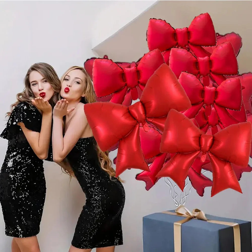 Balónky červené mašle