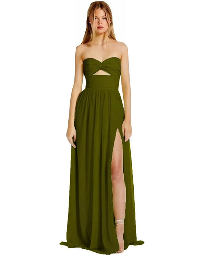 Dámské jednoduché šaty s rozparkem