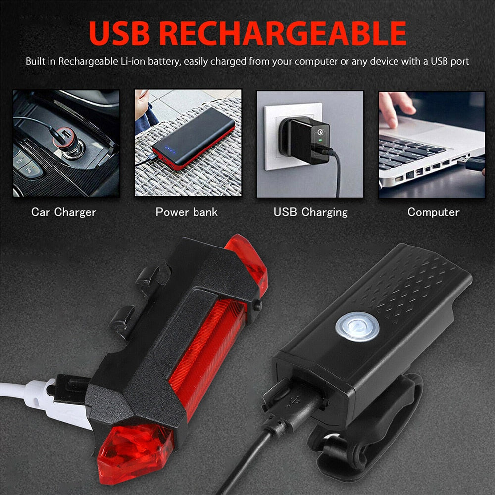 Světlo na kolo s USB nabíjením