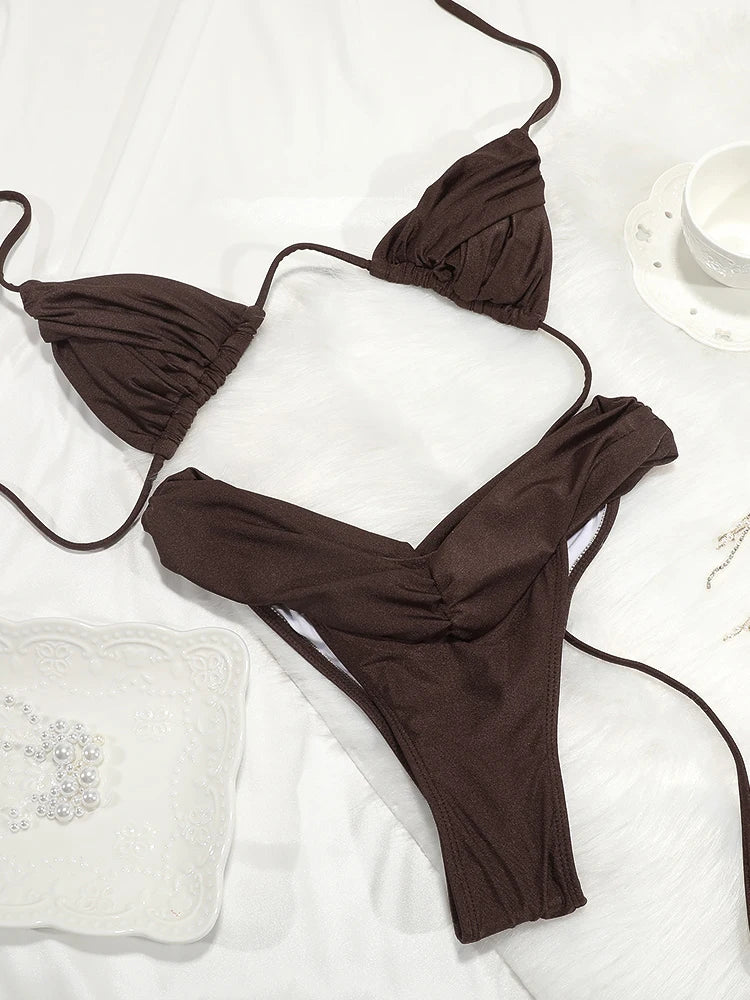 Jednobarevné bikiny