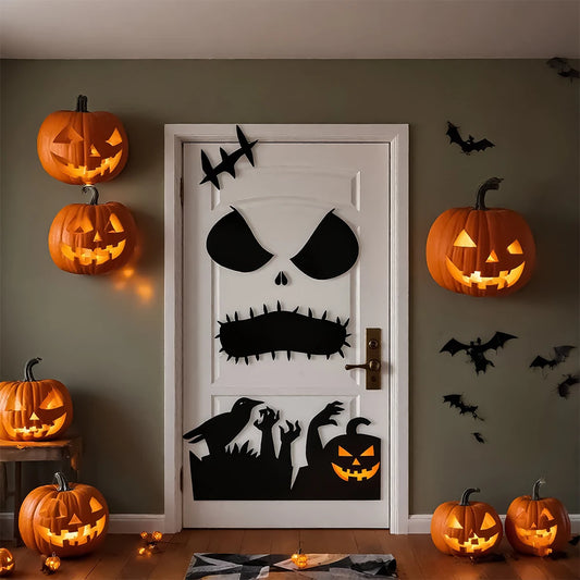 Dekorace na dveře na Halloween