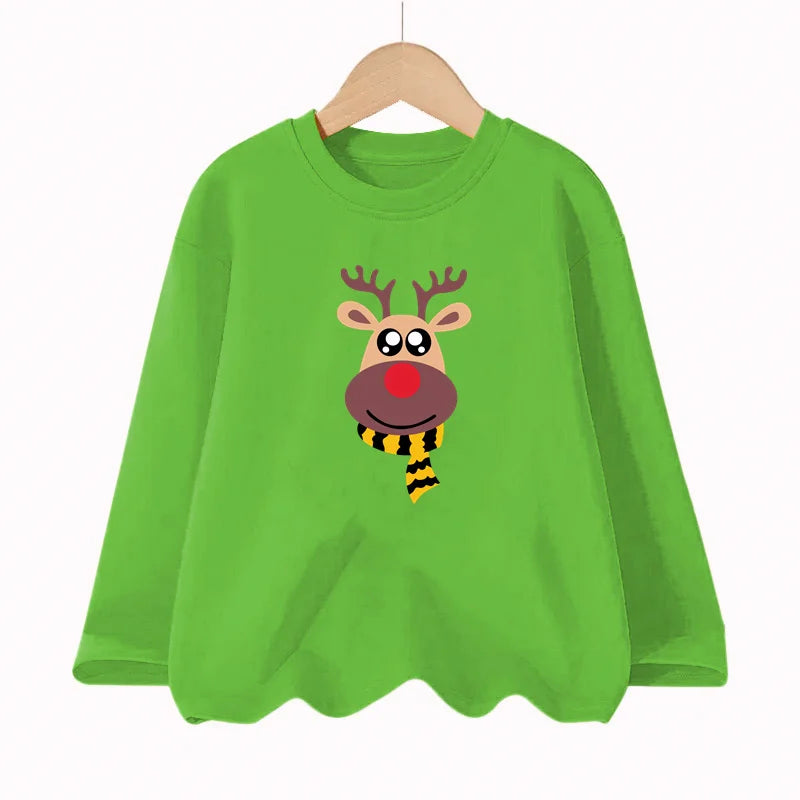 Dětské vánoční triko se Santou