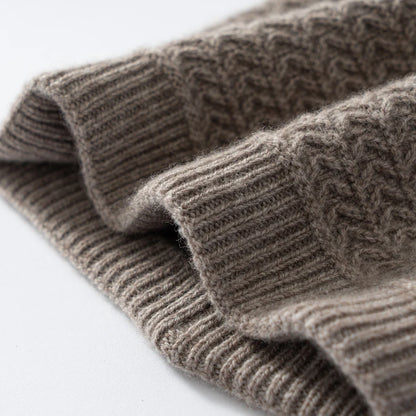 Pánská jednobarevná čepice z kašmíru