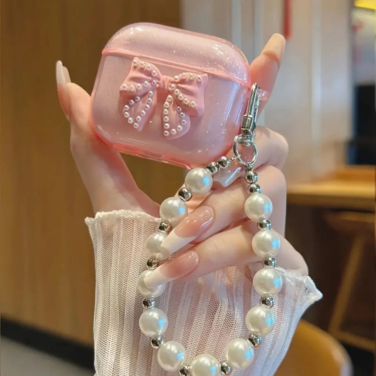 Obal na Airpods s mašlí