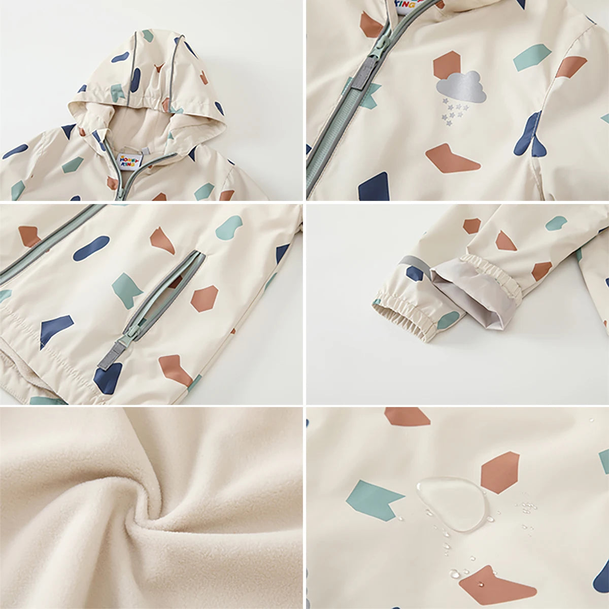 Dětské nepromokavé oblečení se vzorem