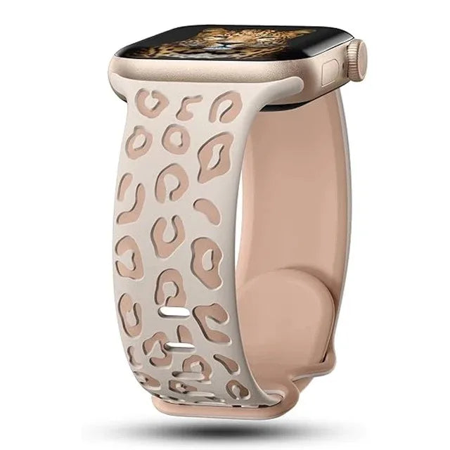 Leopardí řemínek na Apple Watch