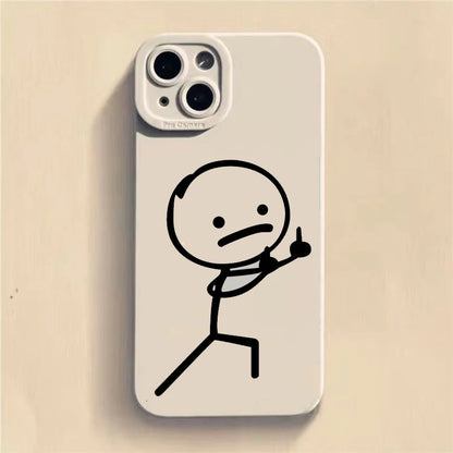 Kryt na IPhone s prostředníčkem