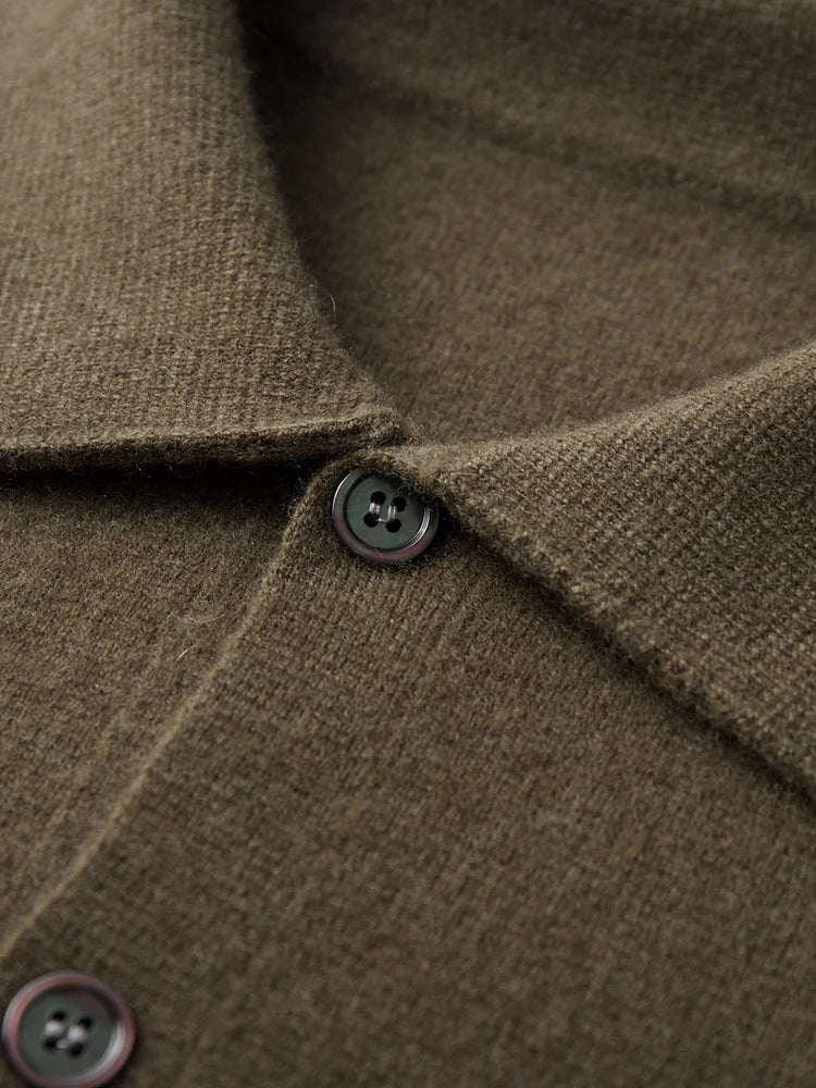 Pánský elegantní kardigan 100 % merino vlna