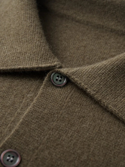 Pánský elegantní kardigan 100 % merino vlna