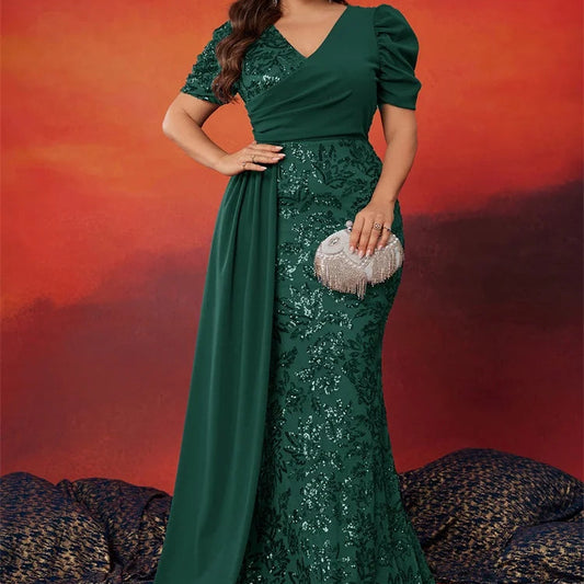 Dámské společenské plus size šaty