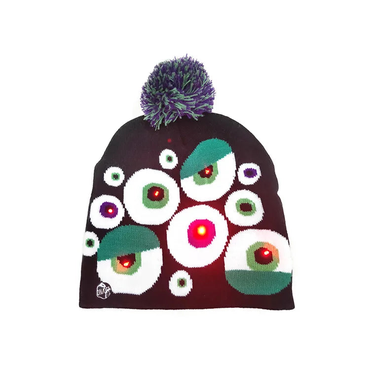 Vánoční čepice s bambulí