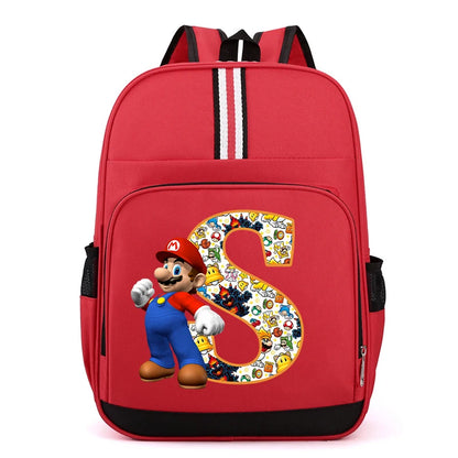 Školní batoh Super Mario s písmenem