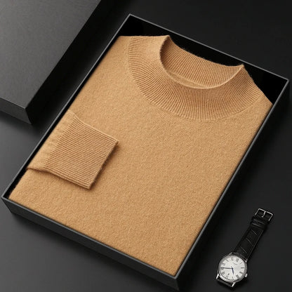 Pánský kašmírový jednobarevný svetr