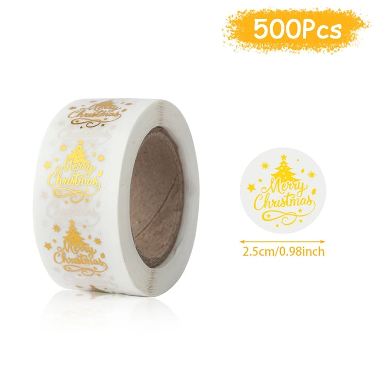 Vánoční samolepky 500 ks