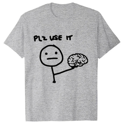 Pánské vtipné triko Plz use it