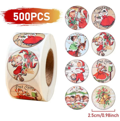 Vánoční samolepky 500 ks