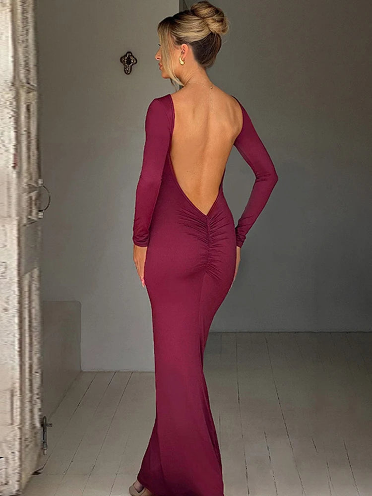 Dámské elegantní dlouhé šaty