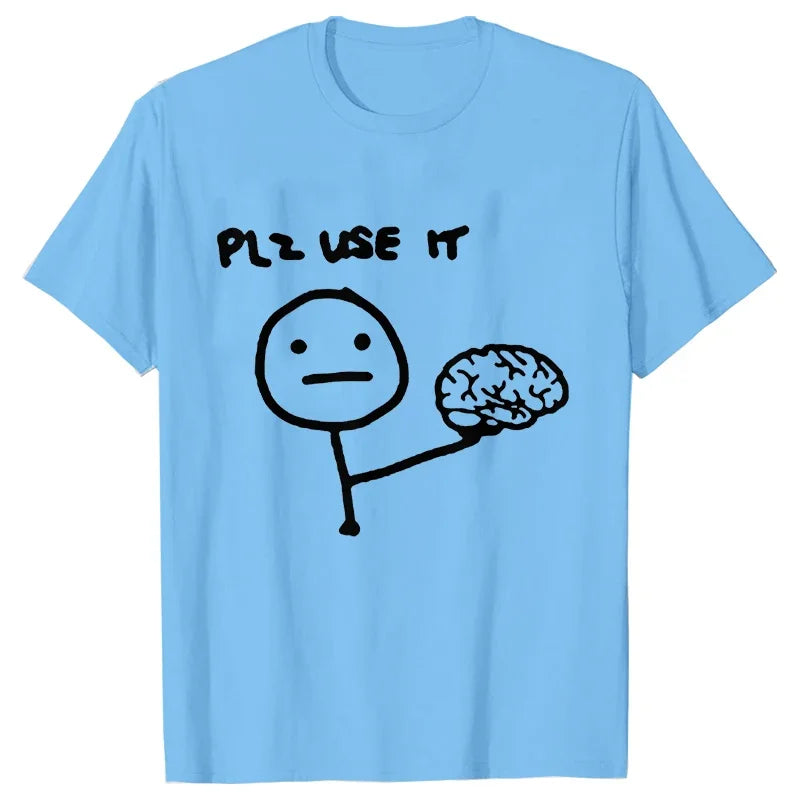 Pánské vtipné triko Plz use it
