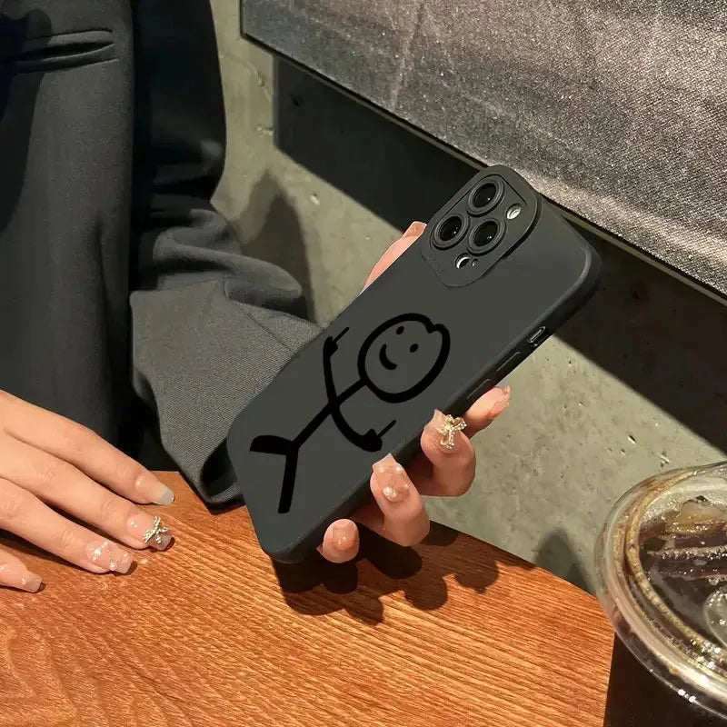 Kryt na IPhone s prostředníčkem