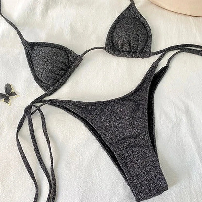 Dámské třpytivé bikiny
