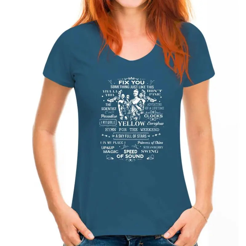 Unisex triko Coldplay písničky