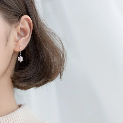 Stříbrné vánoční náušnice