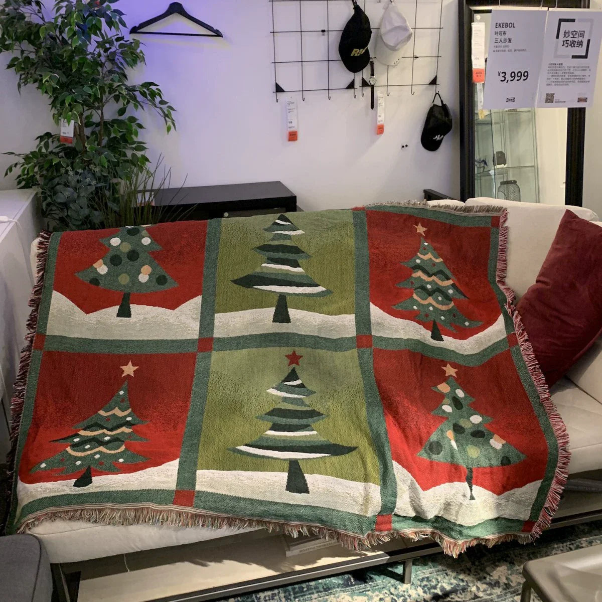 Vánoční vintage deka