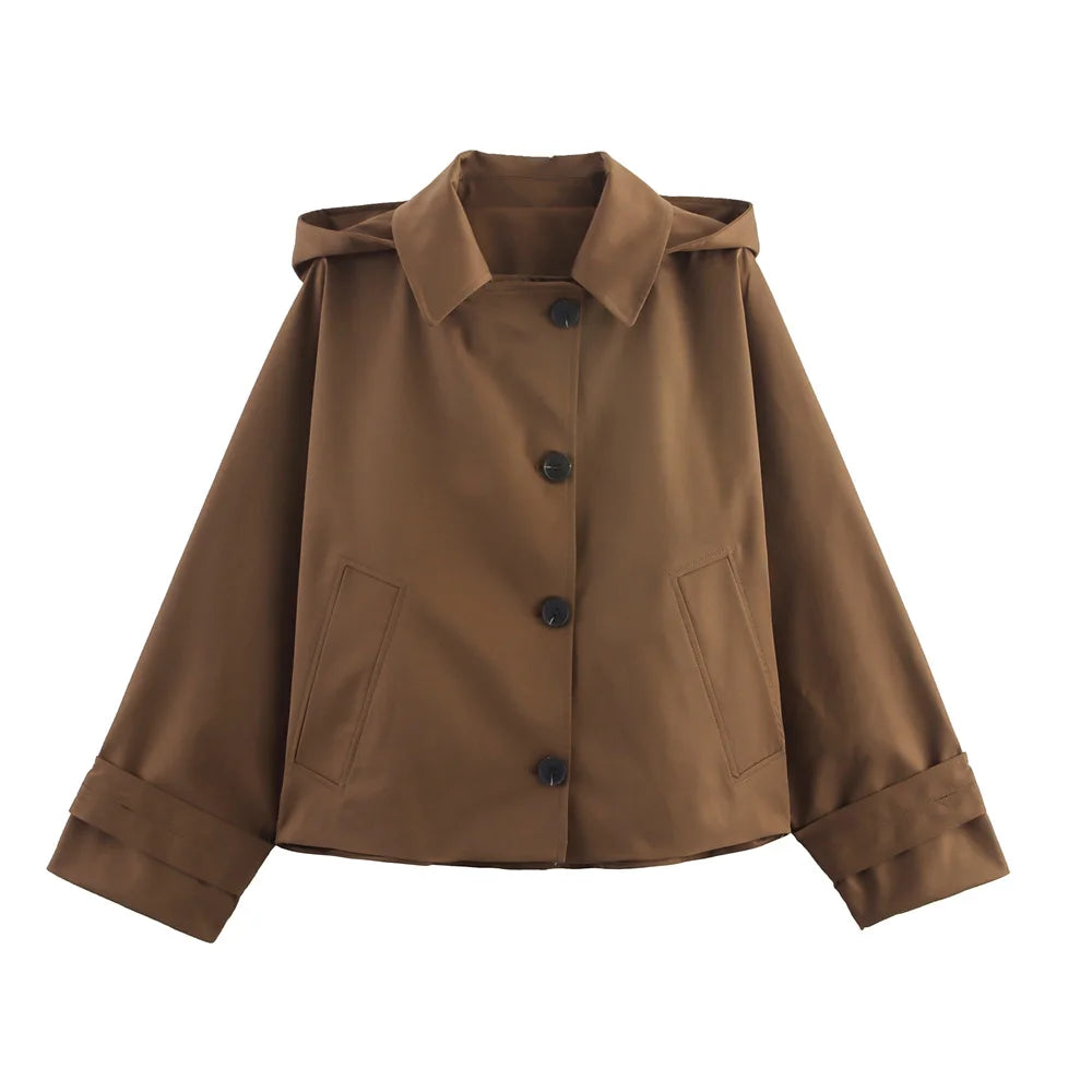 Dámský krátký trenchcoat